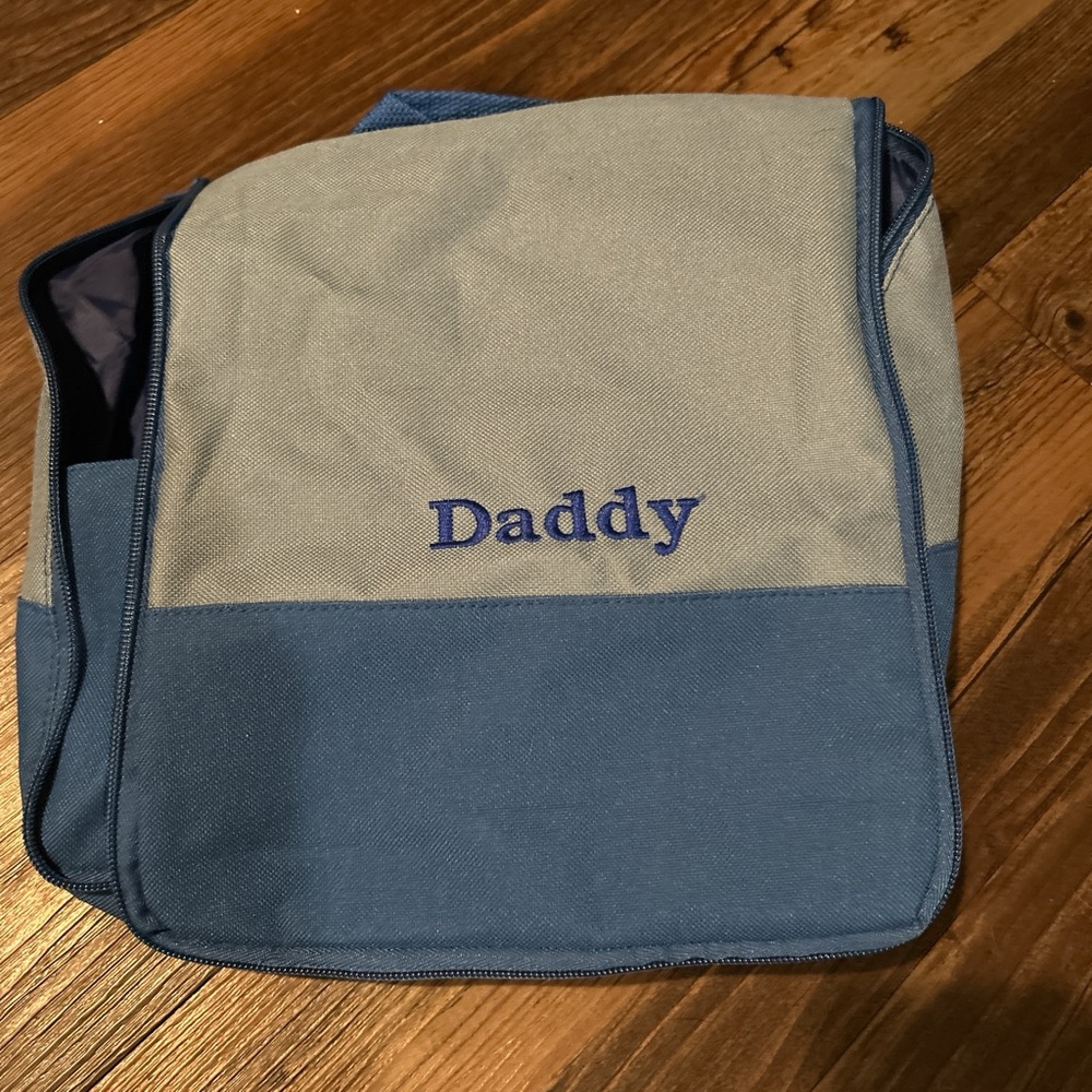 Blue and Gray Men's Bag